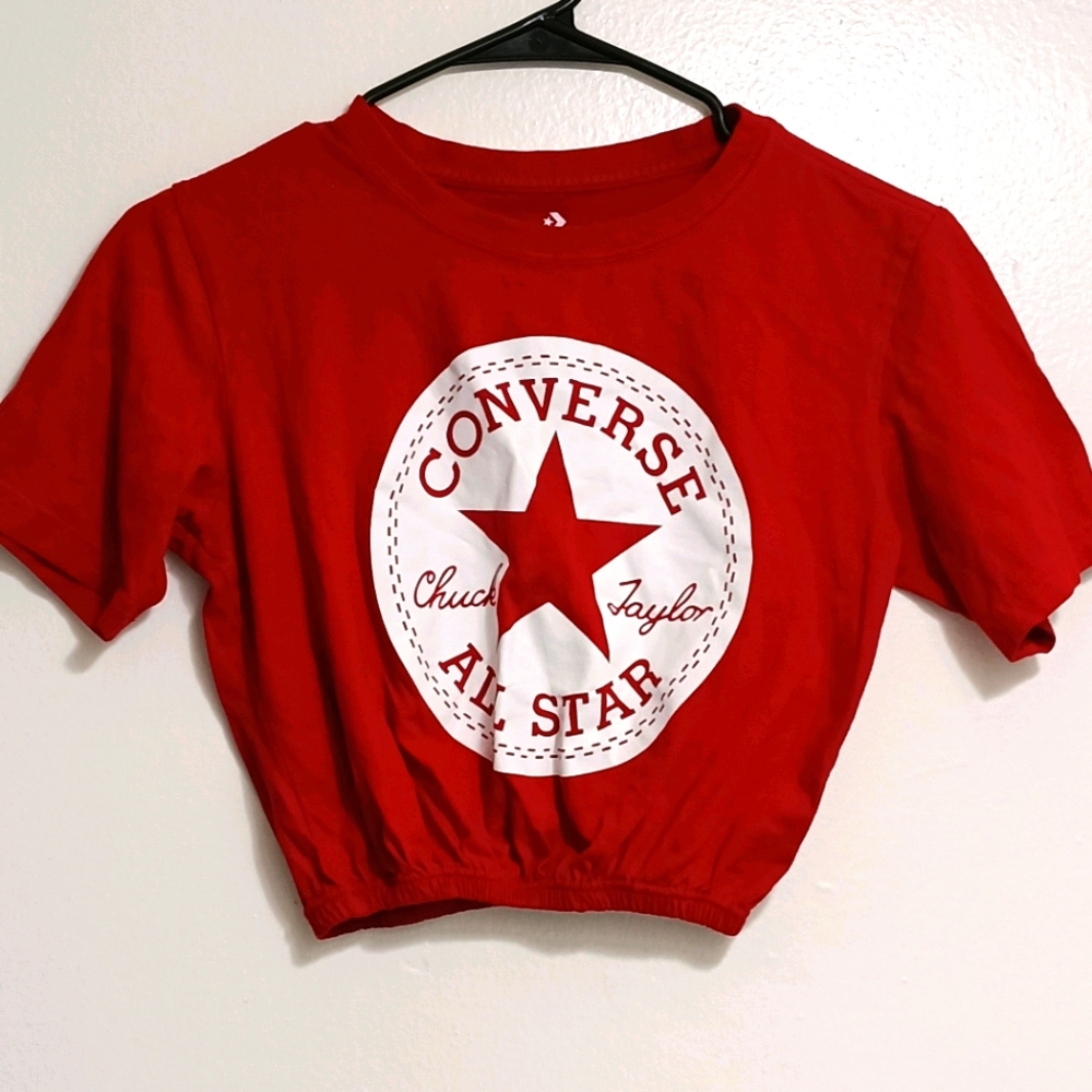 CONVERSE ALL STAR CROP TOP TSHIRT S